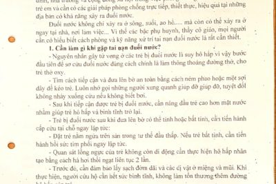 Trường Mầm non Ninh Mỹ tuyên truyền tới các bậc phụ huynh học sinh về cách phòng tránh tai nạn đuối nước cho trẻ