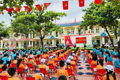 HÀNH TRÌNH KHÁM PHÁ TRƯỜNG TIỂU HỌC CỦA CÁC BÉ KHỐI 5 TUỔI